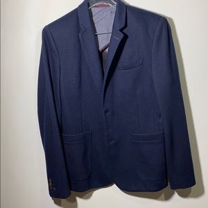 Ted Baker Navy Blue Two Button Sportscoat SZ 3
